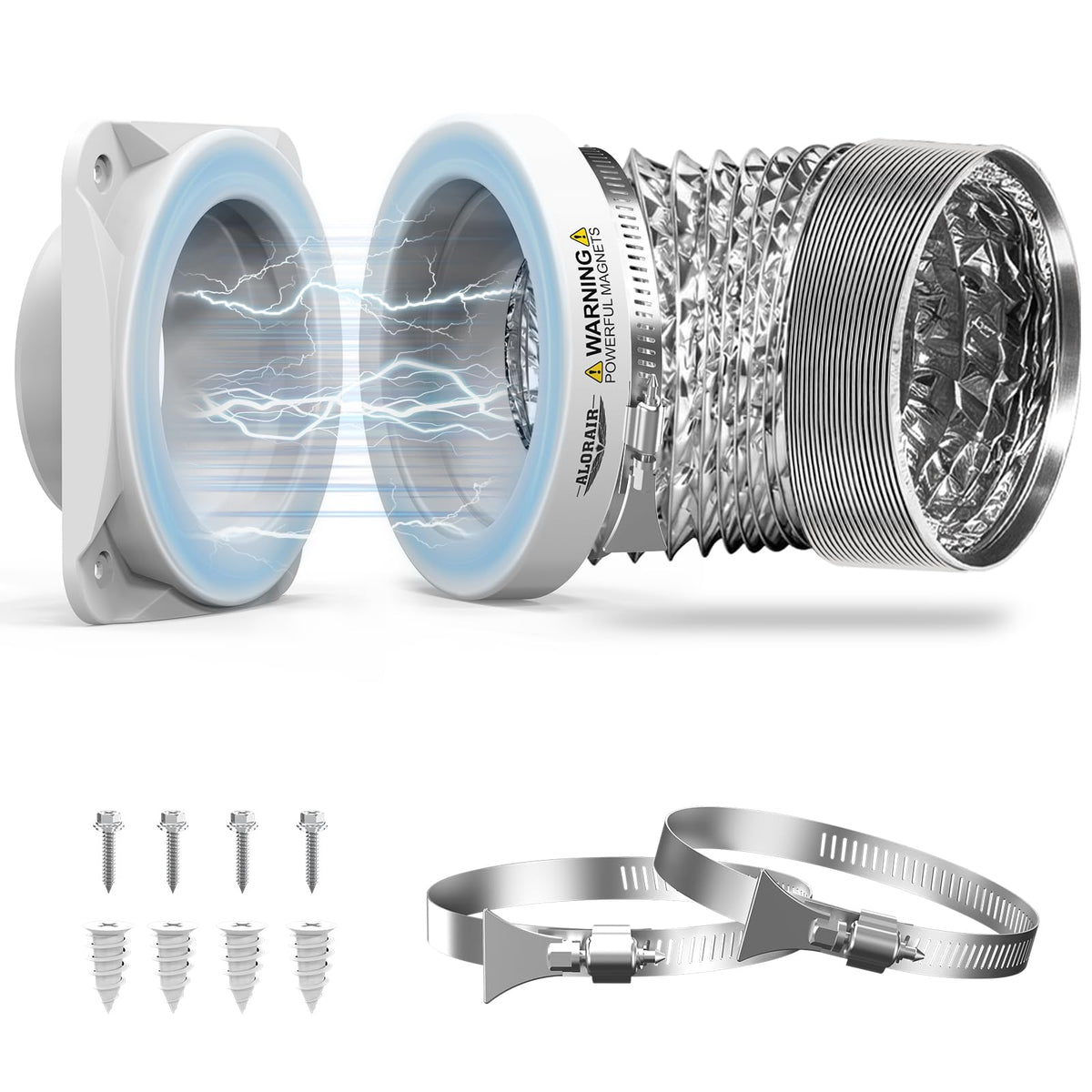 ALORAIR Magnetic Dryer Vent Connector Kit, 4-Inch Quick Connect, DV180