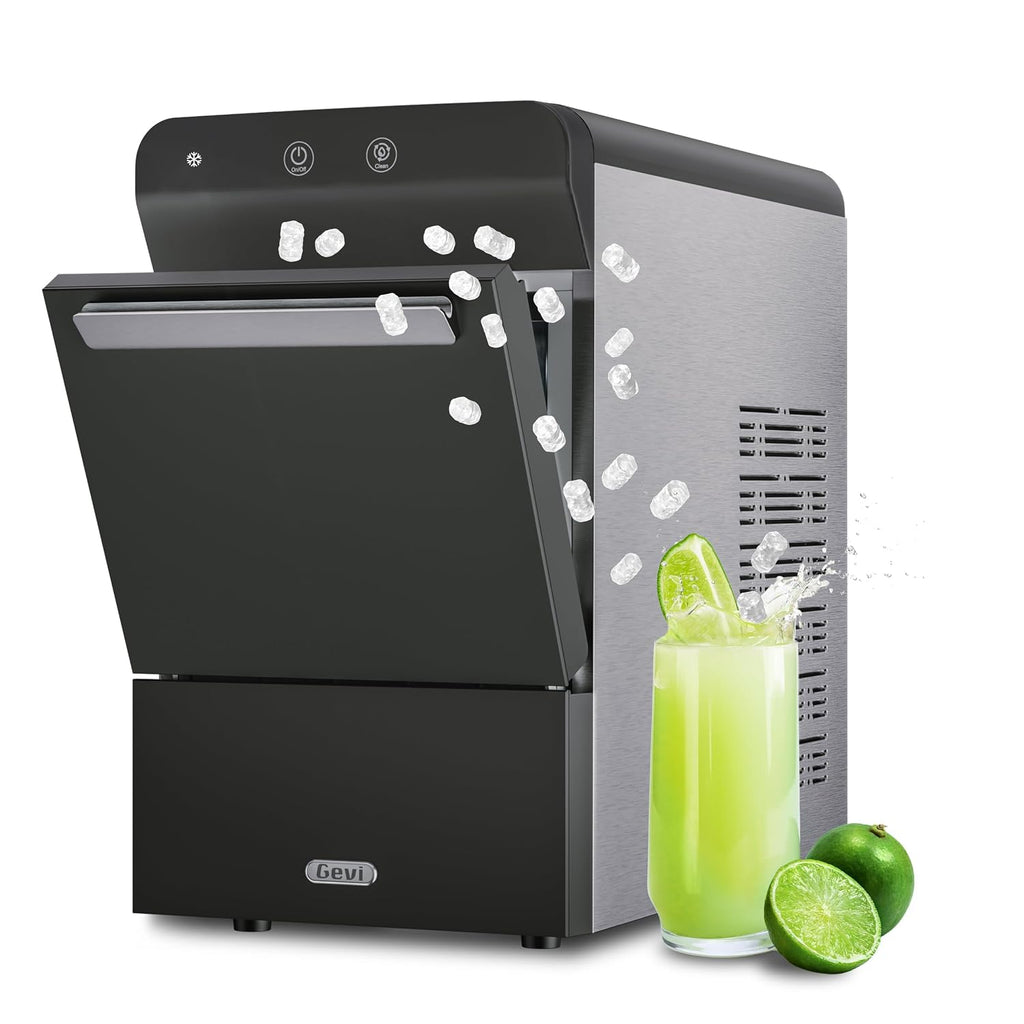 Gevi V2.0 Nugget Ice Maker for Home Kitchen Office,38lbs/24H,Black