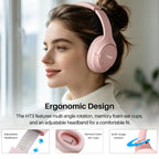 TOZO HT3 Hybrid Noise Cancelling Wireless Headphones, 90H Over Ear Headset