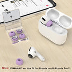 3 Pairs Replacement Ear Tips for AirPods Pro 2nd & 1st(Small, Black)