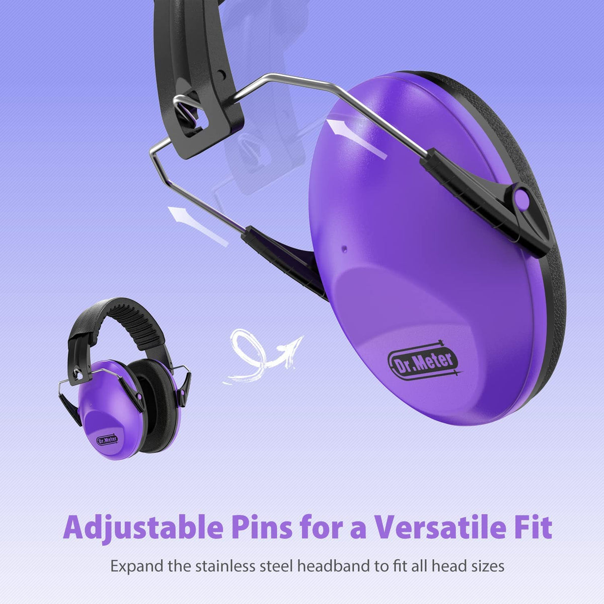 Dr.meter Ear Defenders Children SNR 27.4dB for Autism, Sensory Needs