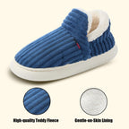 Misolin Slippers Women Clouds Bootie Corduroy Memory Foam Warm House Shoes