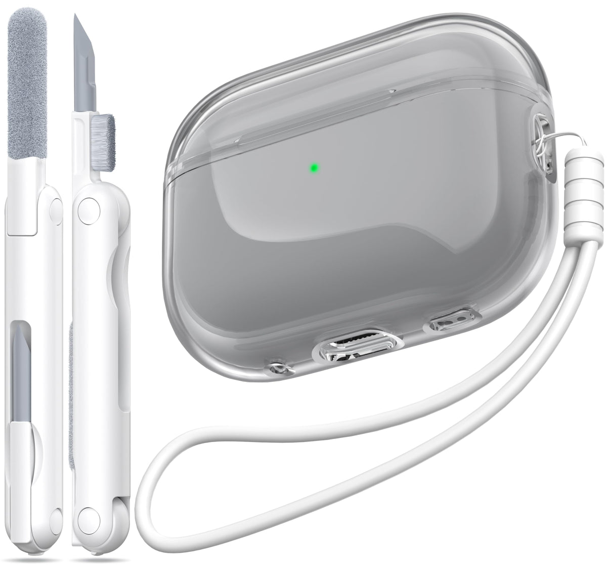for AirPods 4 Case & AirPods 5 Case with Cleaner Kit,Clear Cover