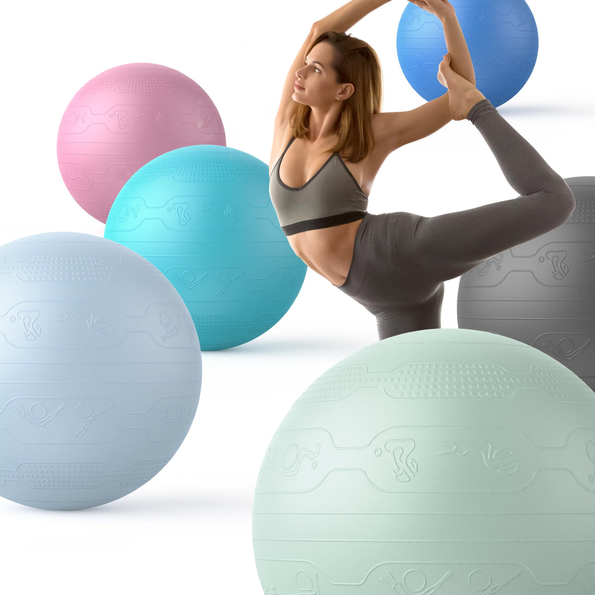 PROIRON Extra Thick Exercise Pregnancy Ball 55cm 65cm 75cm