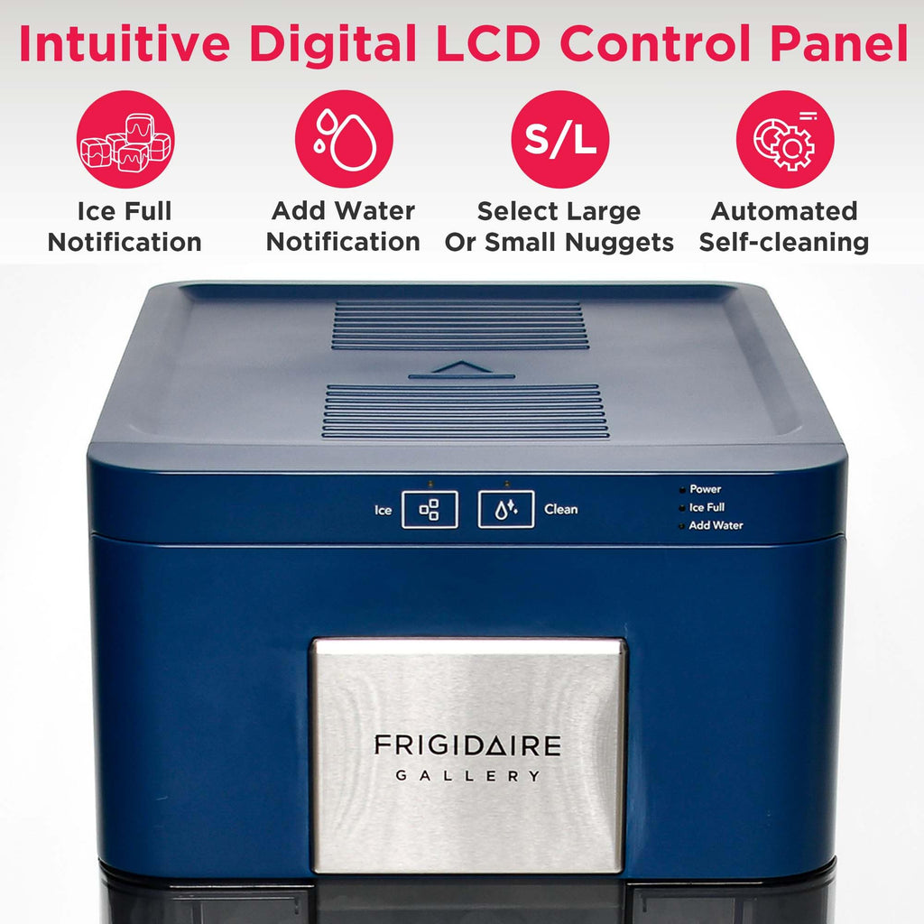 Frigidaire, 26 lb per day, Countertop Bullet Ice Maker, Stainless Steel