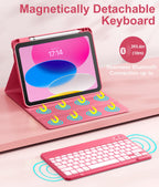 Vobafe Keyboard Case for iPad A16 11th Generation 11 inch/10th Gen 10.9"