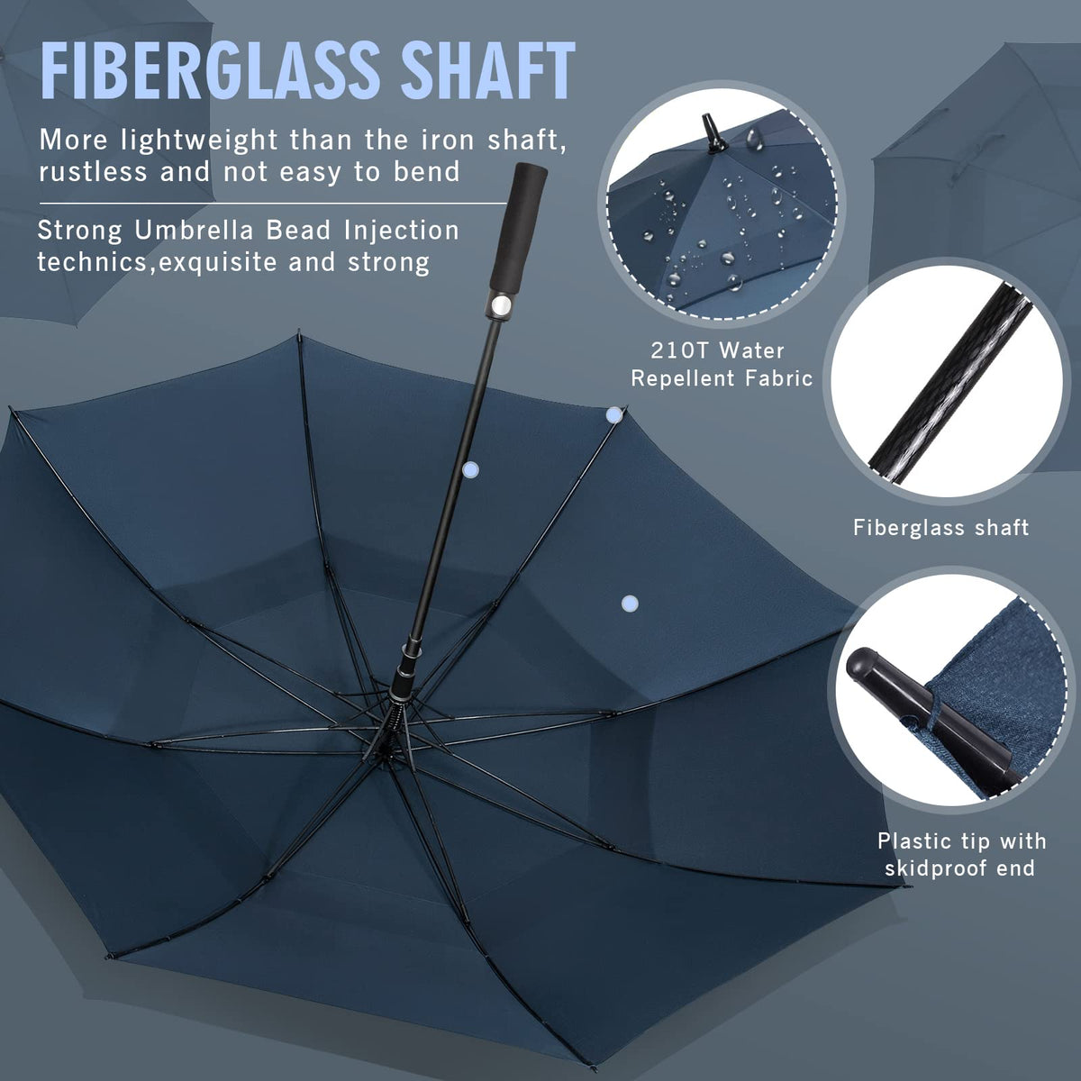 ZOMAKE Golf Umbrella Windproof and Rainproof Large