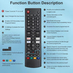 2 Pack Universal Remote for Samsung TV Remote Control with Prime Video, Netflix, Rakute TV Button, Samsung Remote Controls for Smart TV LCD UHD LED Hdtv QLED 3D 4K 8K TVs All