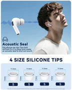 5 Pairs Replacement Ear Tips for AirPods Pro 3 (White)