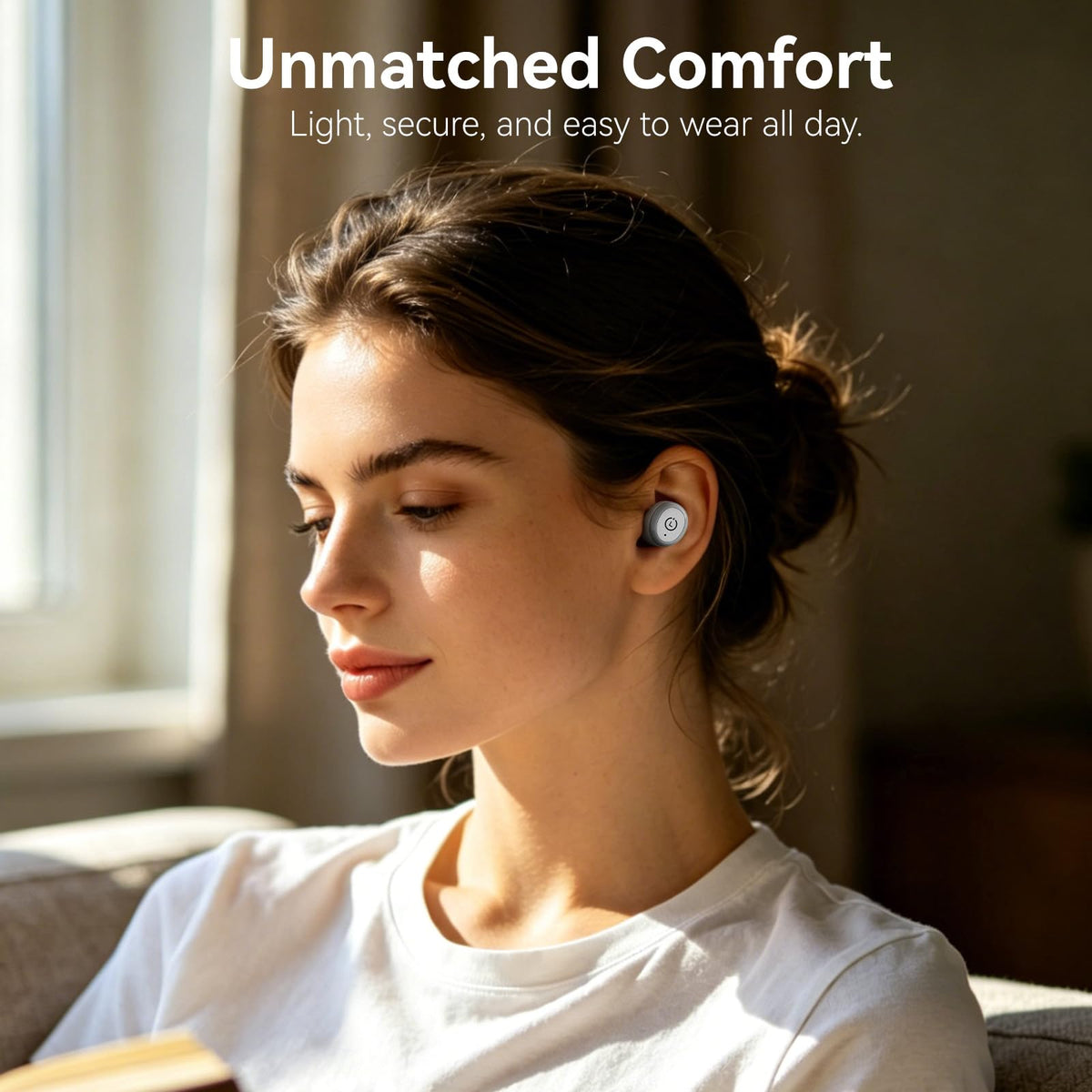 TOZO T10 Wireless Earbuds Powerful Bass Stereo Wireless Charging, APP, IPX8