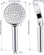 Cobbe Hard Water Filter Shower Head with 1.5m Hose and Holder