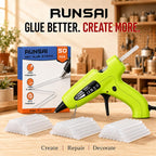 RUNSAI® Hot Glue Gun Kit, 30W Mini Glue Gun with 30pcs 7mm Sticks
