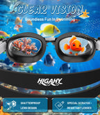 Kids Swimming Goggles for Boys & Girls Aged 6-14, Anti-Fog