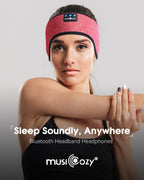 MUSICOZY Sleep Headphones Bluetooth Headband Headphones for Side Sleepers