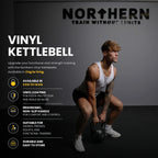 NORTHERN Vinyl Kettlebell 2kg-14kg - Strength Training Weight