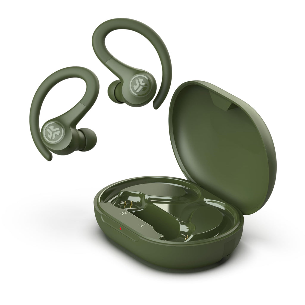 JLab, Go Sport+, True Wireless Workout Earbuds, Bluetooth Sport Earbuds, Clear Calling, Sand