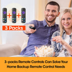 2 Pack Replacement Remote Control Only for Roku TV, Compatible for TCL Roku/Hisense Roku/Onn Roku/Sharp Roku/Philips Roku/Element Roku/Westinghouse Roku TVs (Not for Roku Stick, Box or Speaker)