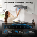 VIKIO HOME 30 Inch Under Cabinet Range Hood 900 CFM Dual Motor Power