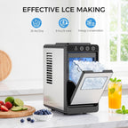 COWSAR Nugget Countertop Ice Maker, Automatic Ice Dispenser, 33 lbs/Day Chewable Pellet Ice Machine with Self-Cleaning & Measured Dispensing, Portable Ice Maker for Home, Kitchen, Office