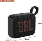 JBL Go 4 - Ultra-Portable, Waterproof and Dustproof Bluetooth Speaker, Big JBL Pro Sound with Punchy bass, 7-Hour Built-in Battery, Made in Part with Recycled Materials (Black)