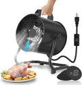 YOZON 8'' Portable Range Hood, Kitchen Exhaust Fan with Switch, Desktop Range Hood, 455 CFM Efficient Kitchen Ventilation, 120° Adjustable Angle, 8x Activated Carbon Filters for BBQ/Camping/RV