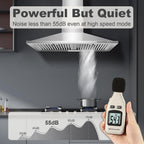 24 inch Range Hood, Ducted/Ductless Range Hood 450CFM, Wall Mount