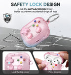 for AirPods Pro 3 Case Cover 2025 with Safety Lock-Clear White