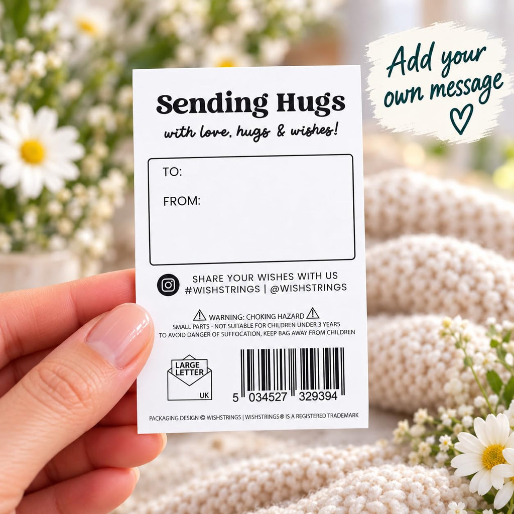 WishStrings Pocket Hug, Little Hug Gifts, Thinking of You Card