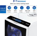 AIRMSEN Portable Countertop Dishwasher, No Hookup Needed