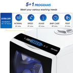 AIRMSEN Portable Countertop Dishwasher, No Hookup Needed