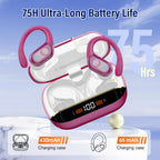 Wireless Earbuds Sports, 75Hrs Bluetooth 5.4 Headphones, Bass Hi-Fi Stereo