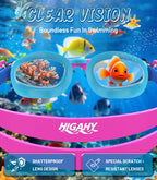 Kids Swimming Goggles for Boys & Girls Aged 6-14, Anti-Fog
