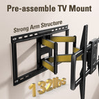 Mounting Dream Full Motion TV Wall Mount for 32-70 Inch TVs up to 110lbs