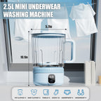 Underwear Washing Machine, Upgrade 2.5L Mini Portable Washing Machine, Mini Washer Deep Cleans Small Clothes for Apartment, Dorm, RV, Travel & Hotel Use (White)
