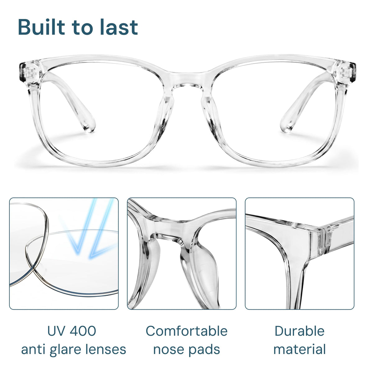 Gaoye Blue Light Blocking Glasses -Fashion Square Eyeglasses, Anti UV Ray Computer Gaming Glasses Blue Blockers for Women/Men