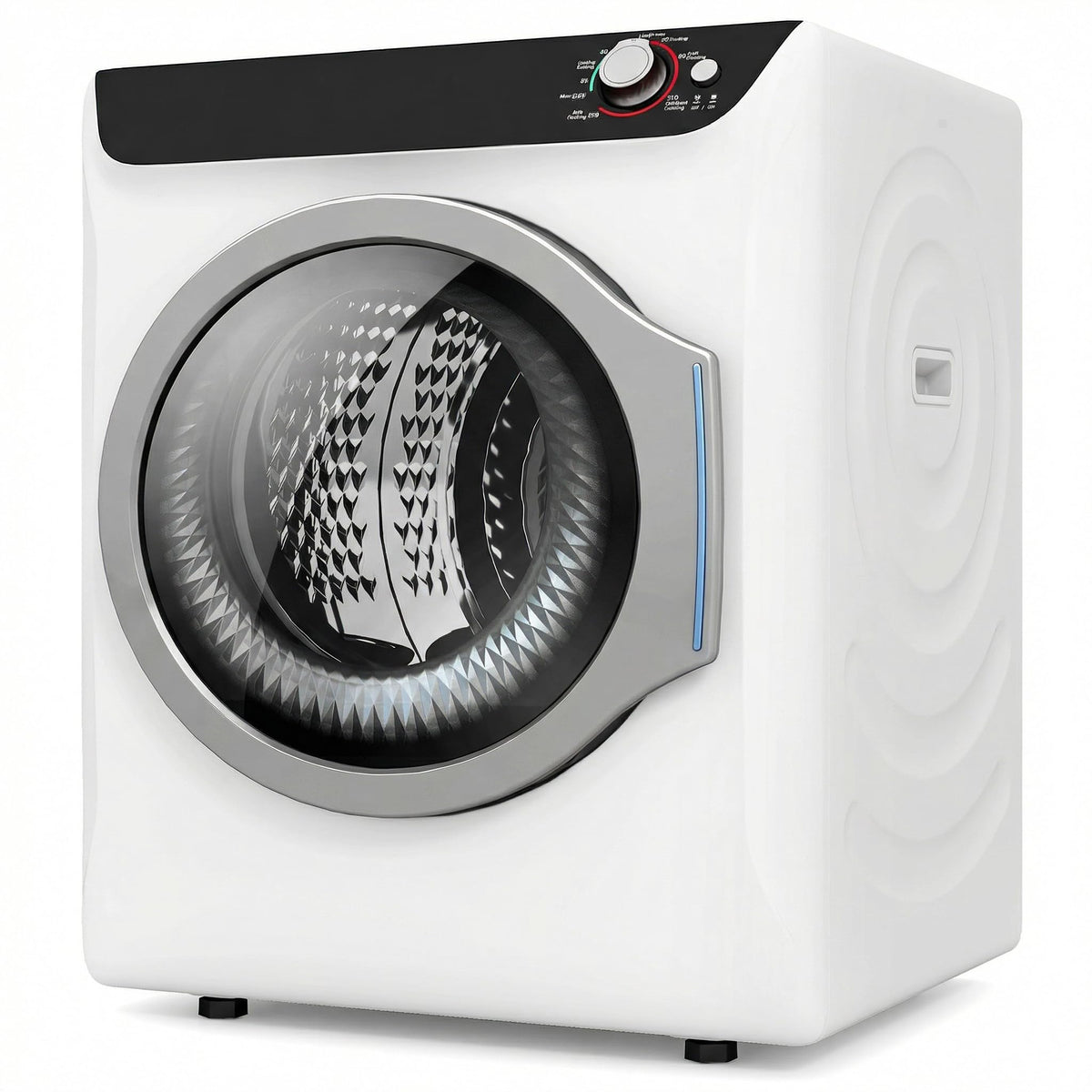Auertech 3.6 CU. FT Clothes Dryer, Large Capacity Laundry Dryer with 12 Drying Modes & Stainless Steel Tub, Dryer Machine, Electric Dryer with LED Control for Busy Family Home, White