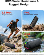 Bluetooth Speaker, 20W HD Sound, Portable Wireless, IPX5 Waterproof, Up to 24H Playtime, TWS Pairing, for Home/Party/Outdoor/Camping/Beach Essentials, Electronic Gadgets, Birthday Gift (Teal)