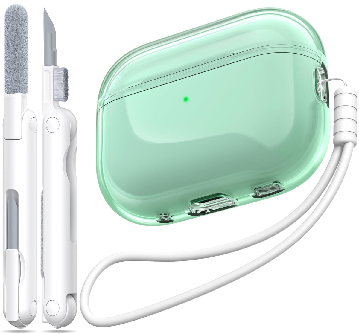 for AirPods 4 Case & AirPods 5 Case with Cleaner Kit,Clear Cover