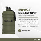 Fuel24 Jug - 2.2 Litre Water Bottle - Extra Strong Flex Material - Drop Proof, Pop or Straw Cap Options - 2.2L Large Gym Sports Bottle, BPA FREE