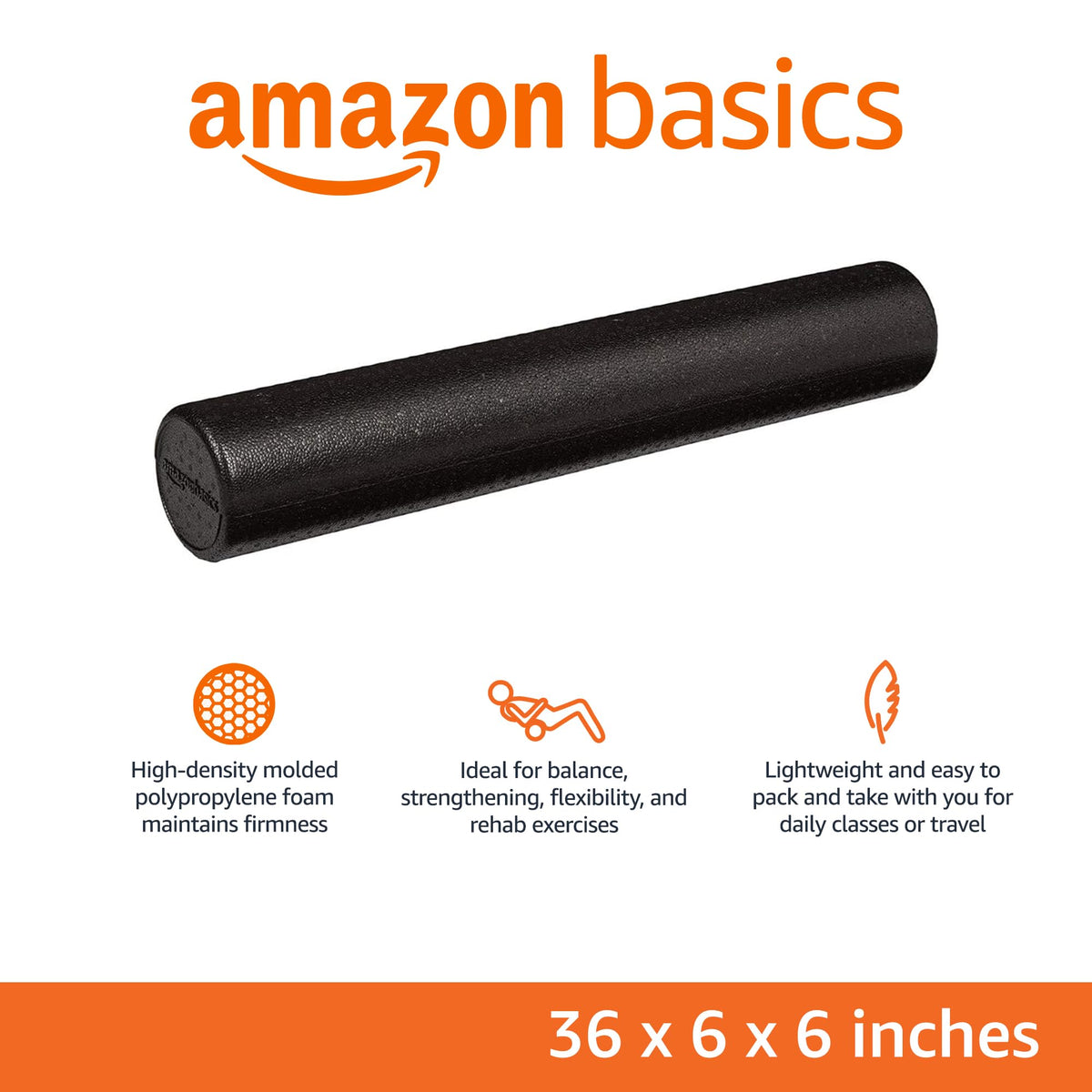 Amazon Basics High-Density Round Foam Roller