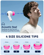 5 Pairs Replacement Ear Tips for AirPods Pro 3 (White)
