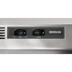 Broan-NuTone 413604 Non-Ducted Ductless Range Hood Insert with Light, Exhaust Fan for Under Cabinet, 36-Inch, Stainless Steel