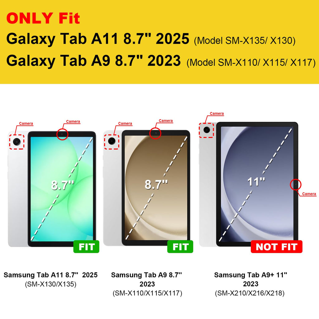 FINTIE Case for Samsung Galaxy Tab A11+ Plus 2025/ A9+ Plus 11 Inch 2023