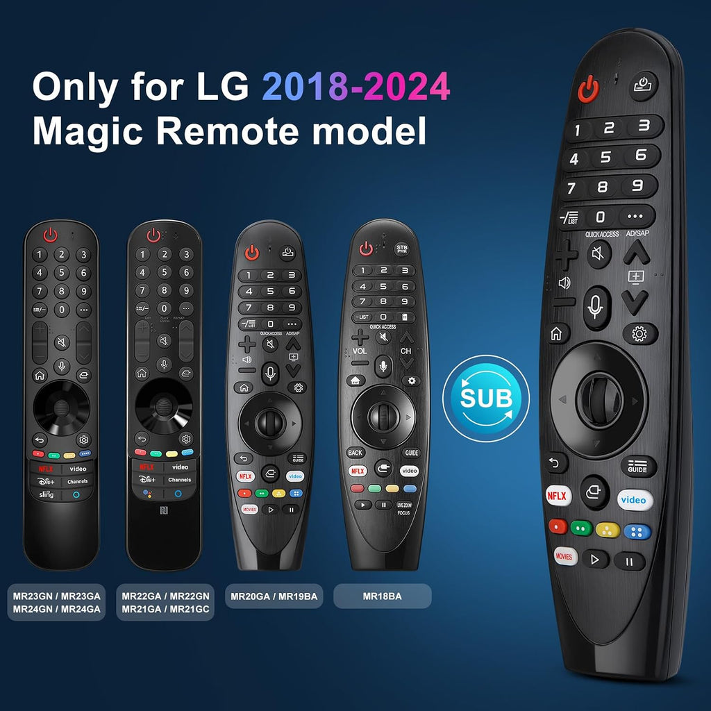 Voice Magic Remote Replacement for LG UHD OLED QNED NanoCell 4K 8K Smart TV