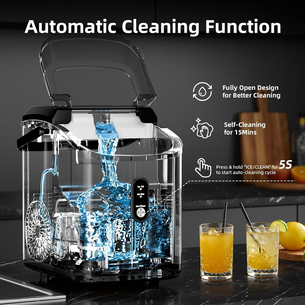 Antarctic Star Nugget Ice Maker Countertop with Soft Chewable Ice