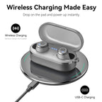 TOZO T10 Wireless Earbuds Powerful Bass Stereo Wireless Charging, APP, IPX8