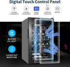 Mini Beverage Refrigerator Cooler -Small Beverage Fridge 1.4cu.ft