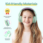 EarFun K1 Kids Headphones Wired with Mic, Volume Limit Headphones for Kids