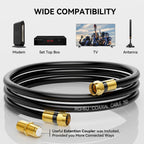 Nixsto RG6 Coaxial Cable, 3FT 6FT 10FT 15FT 25FT 50FT 100FT Coax Cable Cord