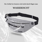 MAXTOP Large Bumbag Waist Fanny Pack Running Belt for Men Women Unisex Bum Bag with Headphone Jack and 4-Zipper Pockets Adjustable Belt for Travel Running Jogging Workout Hiking Gifts All Black